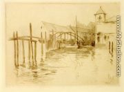 Dock At Newport - John Henry Twachtman