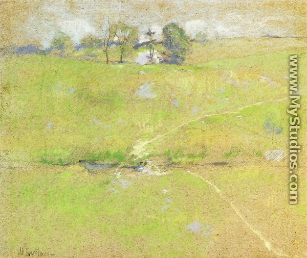 Path In The Hills  Branchville  Connecticut - John Henry Twachtman