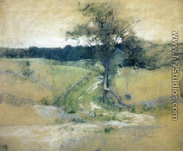 Tree By A Road - John Henry Twachtman