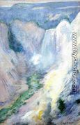 Waterfall In Yellowstone - John Henry Twachtman