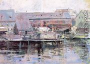 Waterfront Scene   Gloucester - John Henry Twachtman