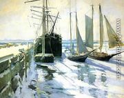 Winter  Gloucester Harbor - John Henry Twachtman