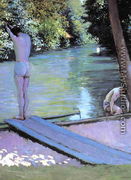 Bather Preparing To Dive  Banks Of The Yerres - Gustave Caillebotte