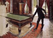 Billiards (unfinished) - Gustave Caillebotte