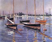 Boats On The Seine At Argenteuil - Gustave Caillebotte
