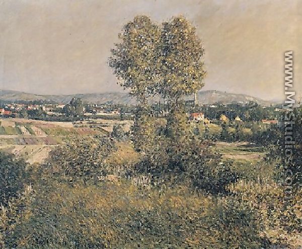 Landscape At Argenteuil - Gustave Caillebotte