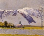 Laundry Drying  Petit Gennevilliers - Gustave Caillebotte