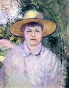 Portrait Of Madame Renoir - Gustave Caillebotte