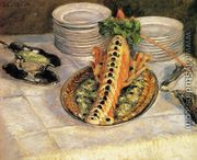 Still Life With Crayfish - Gustave Caillebotte