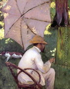 The Painter Under His Paraso - Gustave Caillebotte