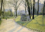 The Parc Monceau - Gustave Caillebotte
