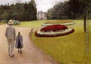 The Park On The Caillebotte Property At Yerres - Gustave Caillebotte