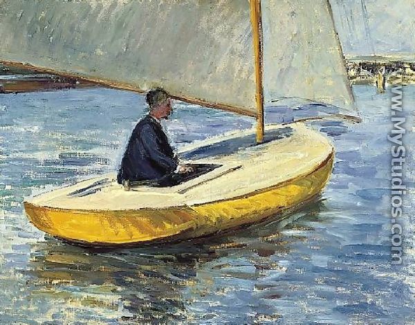 The Yellow Boat - Gustave Caillebotte