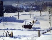 Blue Snow  The Battery - George Wesley Bellows