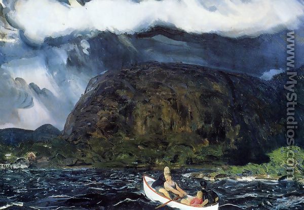 In A Rowboat - George Wesley Bellows
