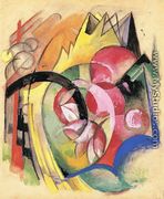 Coloful Flowers Aka Abstract Forms - Franz Marc