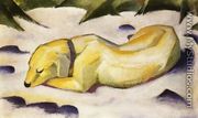 Dog Lying In The Snow - Franz Marc