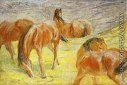 Grazing Horses - Franz Marc
