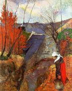 Breton Woman With Pitcher - Paul Gauguin