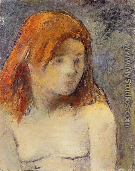Bust Of A Nude Girl - Paul Gauguin