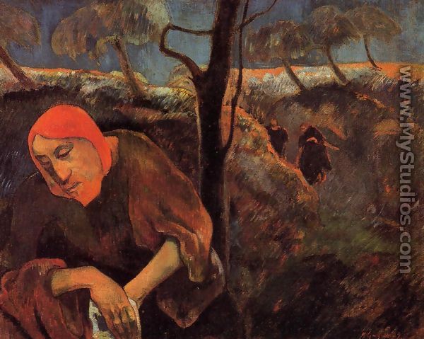Christ In The Garden Of Olives - Paul Gauguin