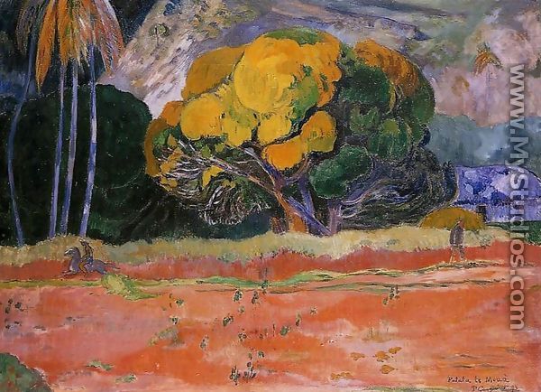 Fatata Te Moua Aka At The Big Mountain - Paul Gauguin