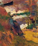 Fishermen And Bathers On The Aven - Paul Gauguin