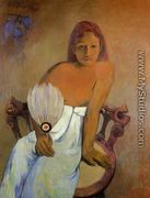 Girl With A Fan - Paul Gauguin