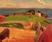 Landscape At Le Pouldu   The Isolated House - Paul Gauguin