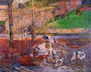 Landscape With Geese - Paul Gauguin