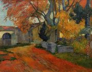 Lane At Alchamps  Arles - Paul Gauguin
