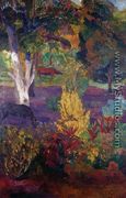 Marquesan Landscape With A Horse - Paul Gauguin