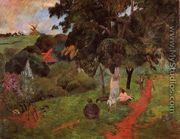 Martinique Landscape Aka Comings And Goings - Paul Gauguin