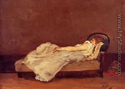 Mette Asleep On A Sova - Paul Gauguin