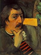 Portrait Of The Artist With The Idol - Paul Gauguin