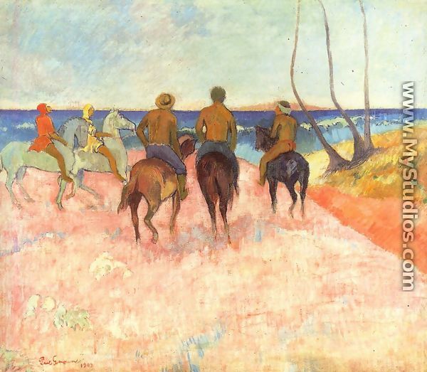 Riders On The Beach - Paul Gauguin