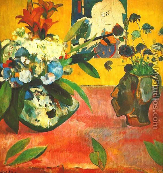 Still Life With Japanese Print - Paul Gauguin