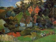The Aven Running Through Pont Aven - Paul Gauguin