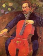 The Cellist Aka Portrait Of Fritz Scheklud - Paul Gauguin