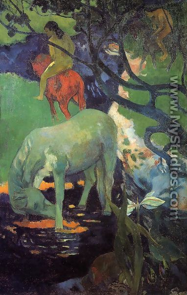 The White Horse - Paul Gauguin