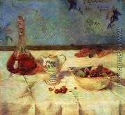 The White Tablecloth Aka Still Life With Cherries - Paul Gauguin