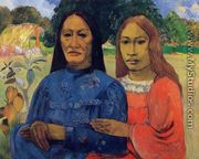Two Women Aka Mother And Daughter - Paul Gauguin