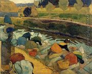 Washerwomen At The Roubine Du Roi  Arles - Paul Gauguin