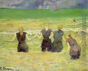 Women Bathing  Dieppe - Paul Gauguin