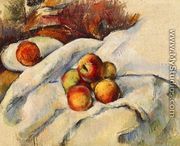 Apples On A Sheet - Paul Cezanne
