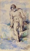 Bather Entering The Water - Paul Cezanne