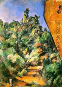 Bibemus   The Red Rock - Paul Cezanne