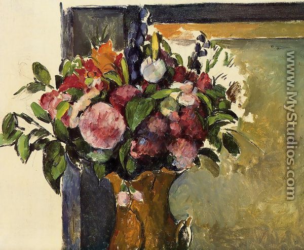 Flowers In A Vase2 - Paul Cezanne