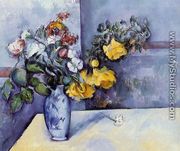 Flowers In A Vase3 - Paul Cezanne