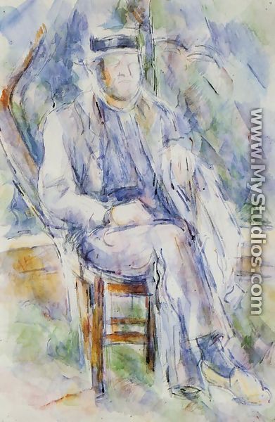 Peasant In A Straw Hat - Paul Cezanne